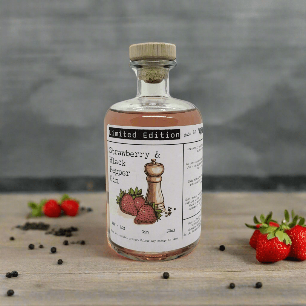 Strawberry and Black Pepper Gin - Hawkins Distillery