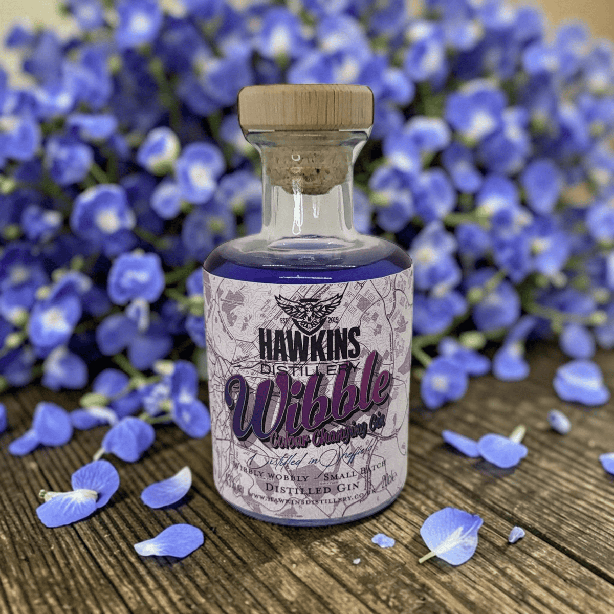 Wibble Colour Changing Gin: The Party Piece - Hawkins Distillery