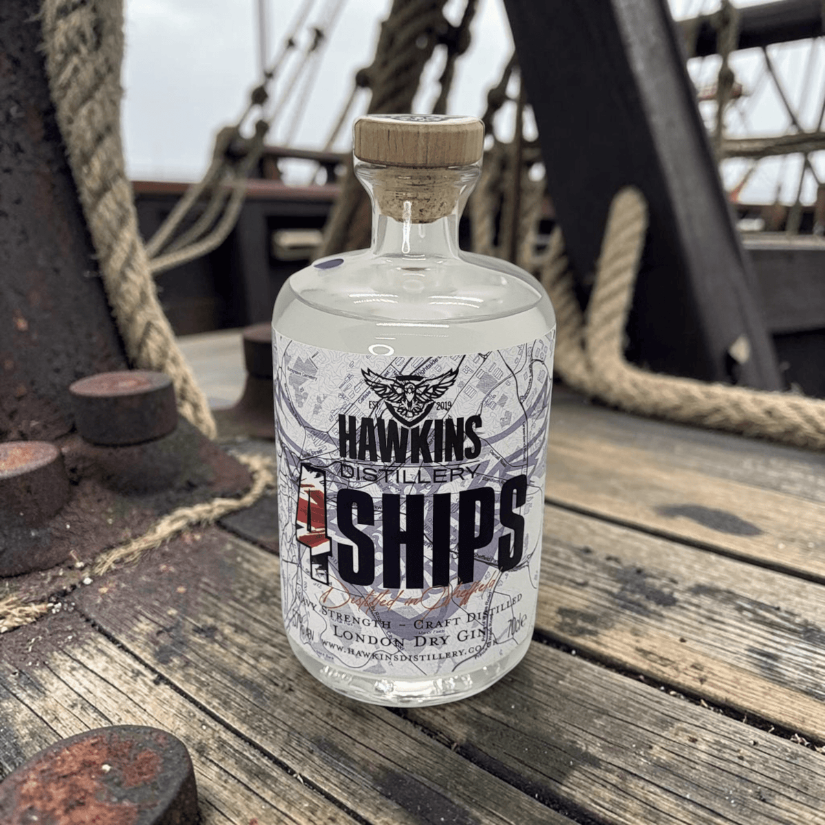 4Ships - Navy Strength Gin: A Nautical Powerhouse - Hawkins Distillery